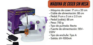 MAQUINA DE COSER CON TABLERO PORTATIL